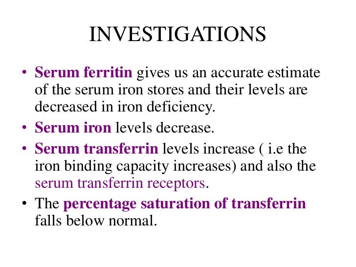 Iron deficiency anemia