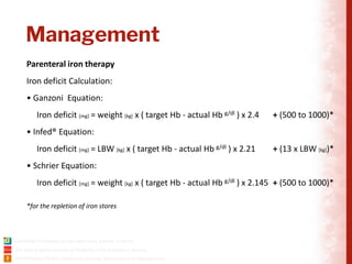Iron deficiency anemia (IDA) Diagnosis & Management (2025) | PDF