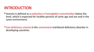 IRON DEFICIENCY ANEMIA and its importance .pptx