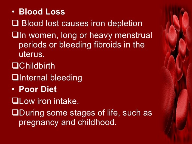 Deficiency Of Iron In Human Diet Causes Low Blood