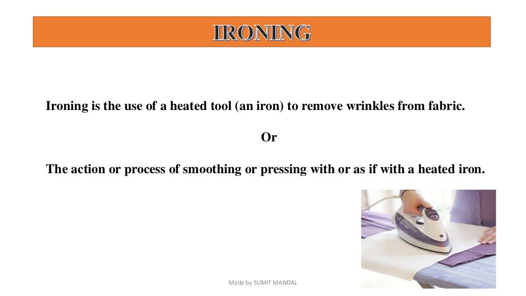 Ironing and Folding Cloths Presentation