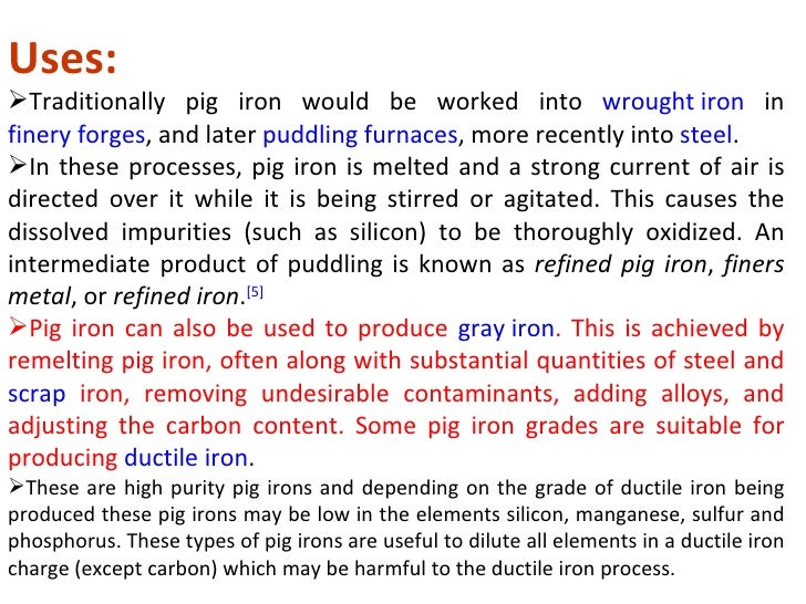 Iron making