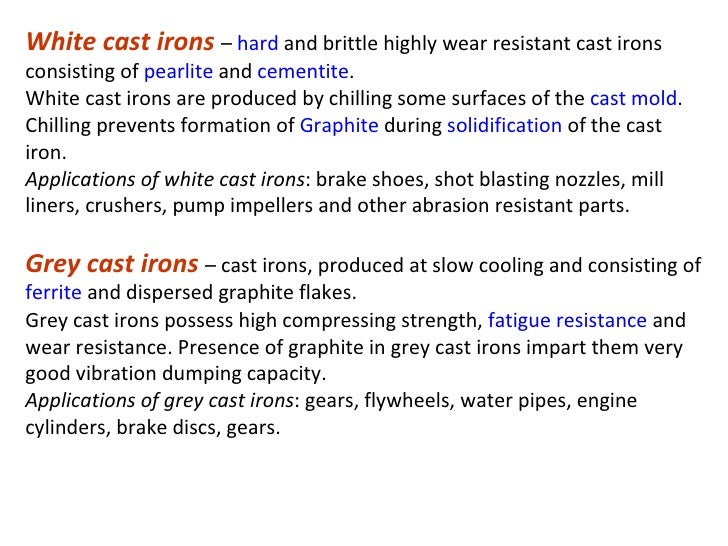 cast iron and iron difference
