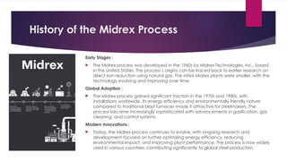 Midrex Processbook How to achieve iron from ore and extraction process of iron | PPTX