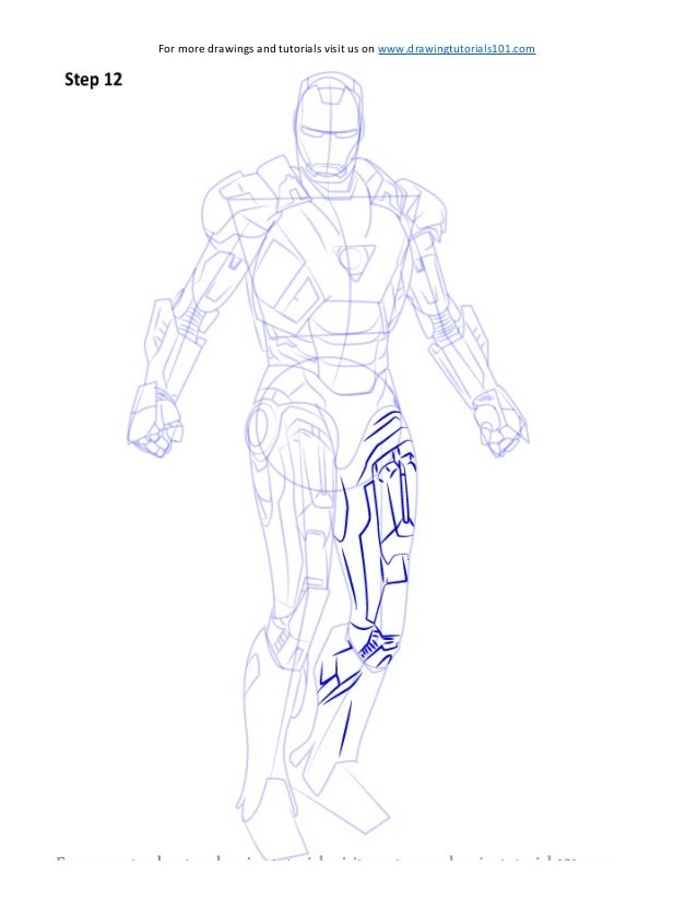How To Draw Iron Man Sketch