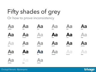 Christoph Reinartz - @pistenprinz
Fifty shades of grey 
Or how to prove inconsistency
 