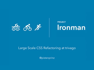 Large Scale CSS Refactoring at trivago
@pistenprinz
 