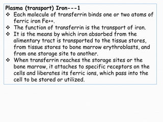 Iron Metabolism .ppt | Blood Disorders | Diseases and Conditions