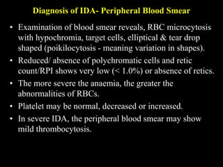 Ida Rbc Shape IRON METABOLISM & MICROCYTIC HYPOCHROMIC ANAEMIAS.pptx