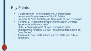 Iron Overload Diagnosis, Manifestations, and Treatment | PPTX