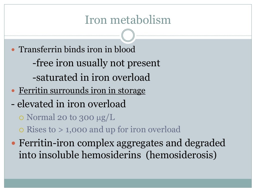 Iron overload in BMT