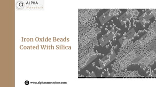 Iron Oxide Beads
Coated With Silica
www.alphananotechne.com
 