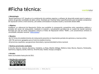 #Ficha técnica:
> Metodología:
“Brand Experience 2.0”, basada en la combinación de analistas expertos y software de desarr...
