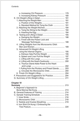 Contents


          a. Increasing Chi Pressure ....................................... 179
          b. Increasing Kidney...