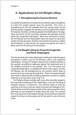 Chapter V



      A. Applications for Chi Weight Lifting
            1. Strengthening the Fasciae Network

An upward coun...