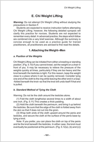 Chi Weight Lifting



                   E. Chi Weight Lifting
Warning: Do not attempt Chi Weight Lifting without studying...