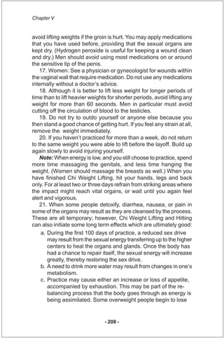 Chapter V


avoid lifting weights if the groin is hurt. You may apply medications
that you have used before, providing tha...