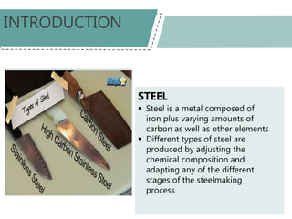 Steel Description Iron and steel Industry | PPTX