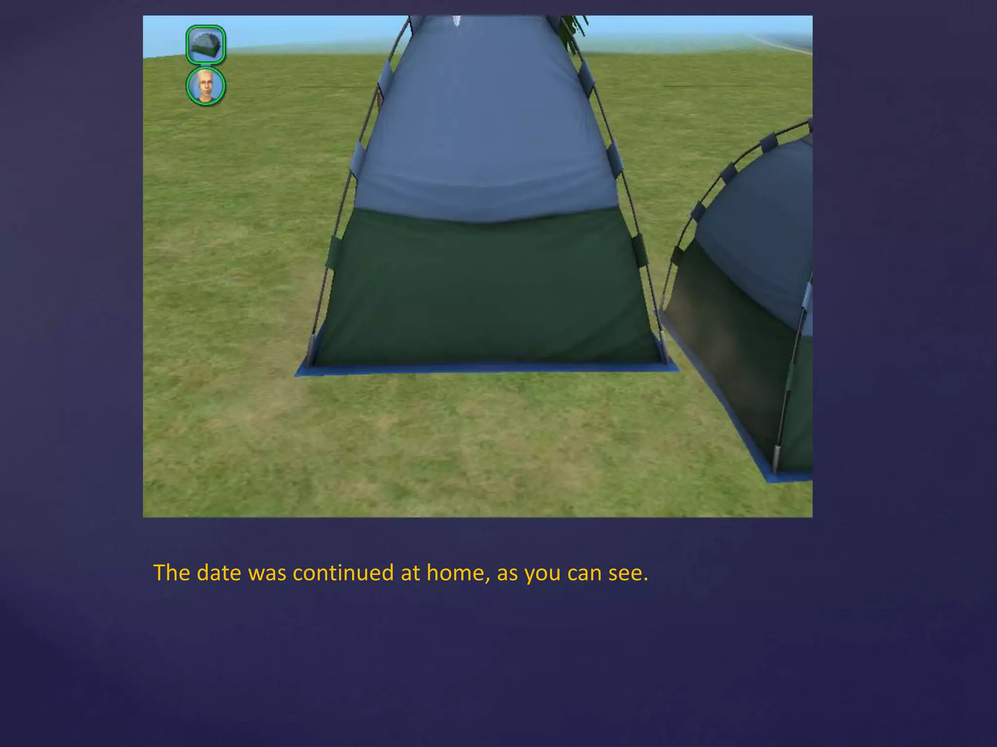 The date was continued at home, as you can see.
 