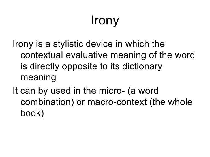 Irony