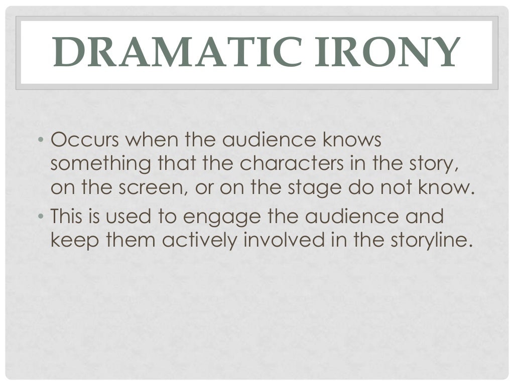 Irony and lamb to the slaughter intro lesson