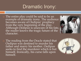 examples of verbal irony in oedipus the king