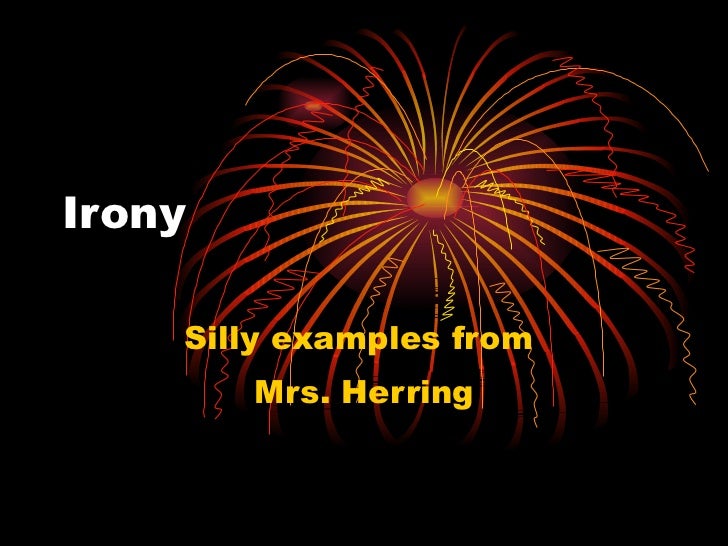 Irony power point assignment