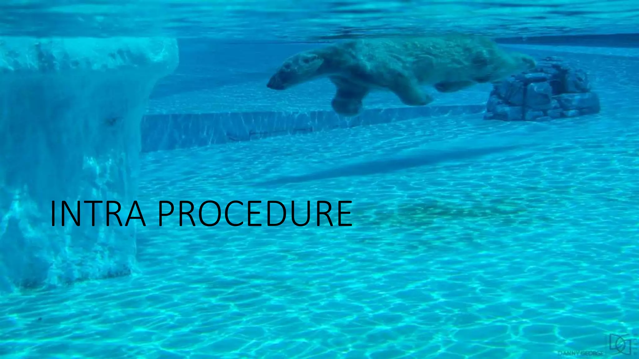 INTRA PROCEDURE
 