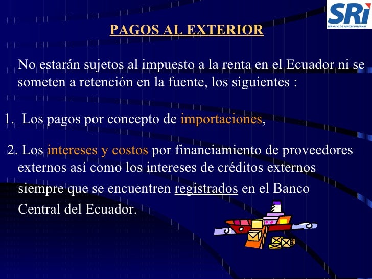 registro de creditos externos en el banco central del ecuador
