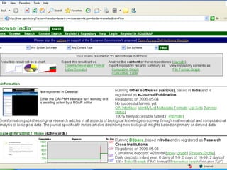 Open Archives and IRs Seminar 02/12/2010 
