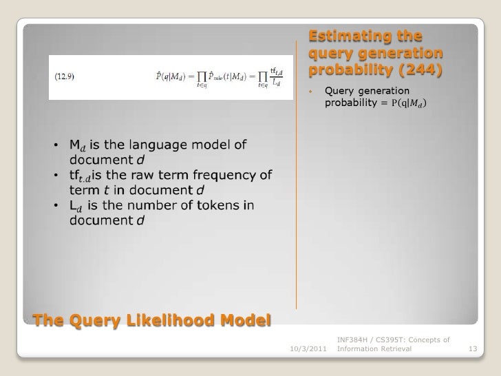 Language Models for Information Retrieval