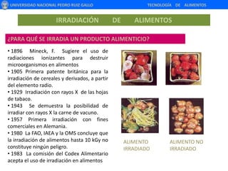  ¿QUÉ VENTAJAS Y DESVENTAJAS TIENE LA IRRADIACIÓN DE ALIMENTOS?