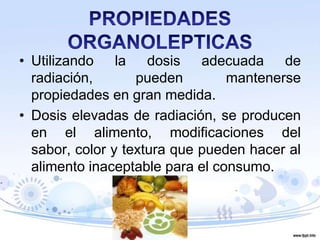 Irradiacion de alimentos | PPTX