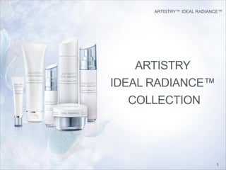 1
ARTISTRY™ IDEAL RADIANCE™
ARTISTRY
IDEAL RADIANCE™
COLLECTION
 