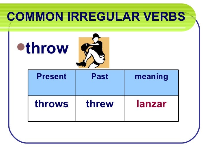 Irregular verbs
