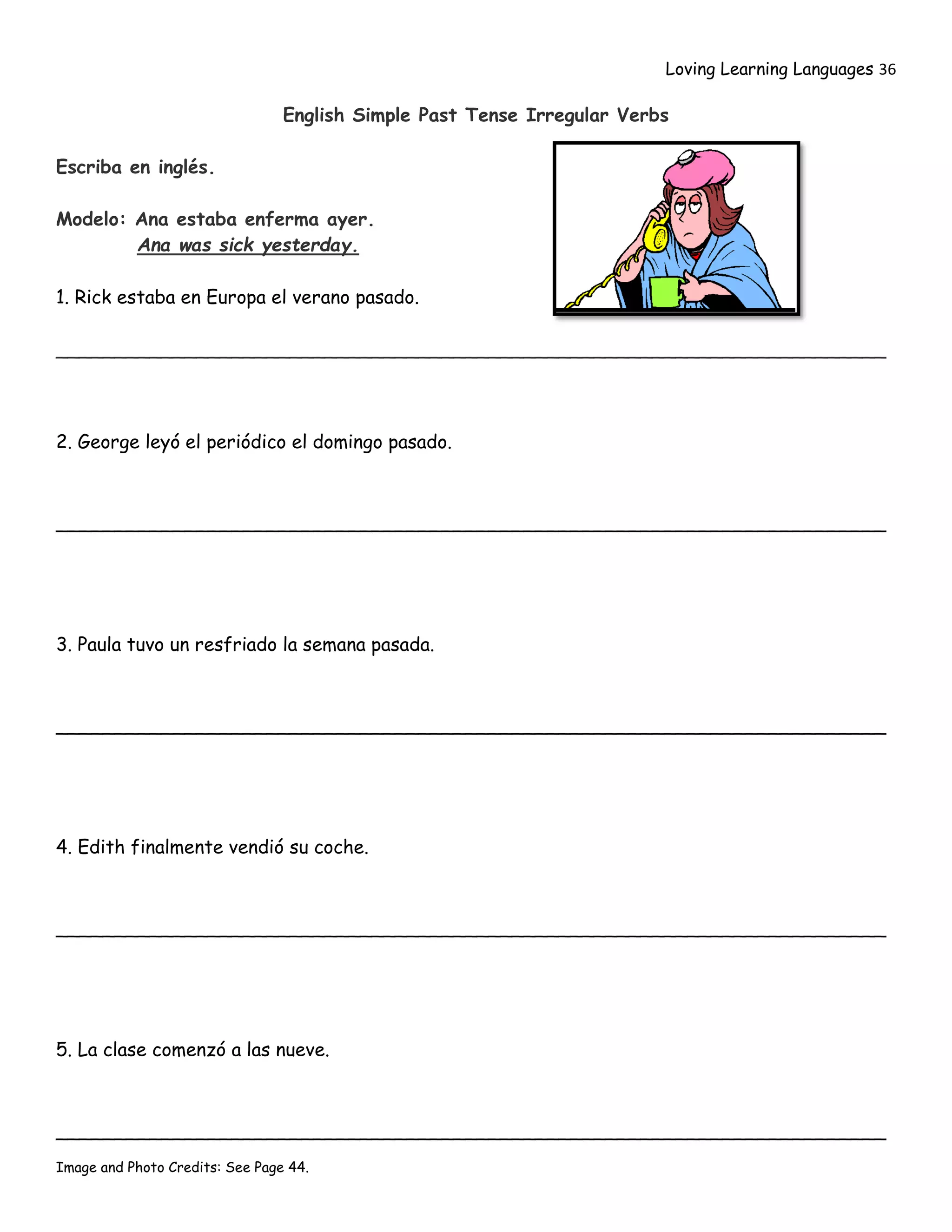Inglés Para Hispanoblantes: English Simple Past Tense Irregular Verbs | PDF