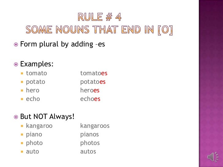 irregular plural nouns plural form of lady