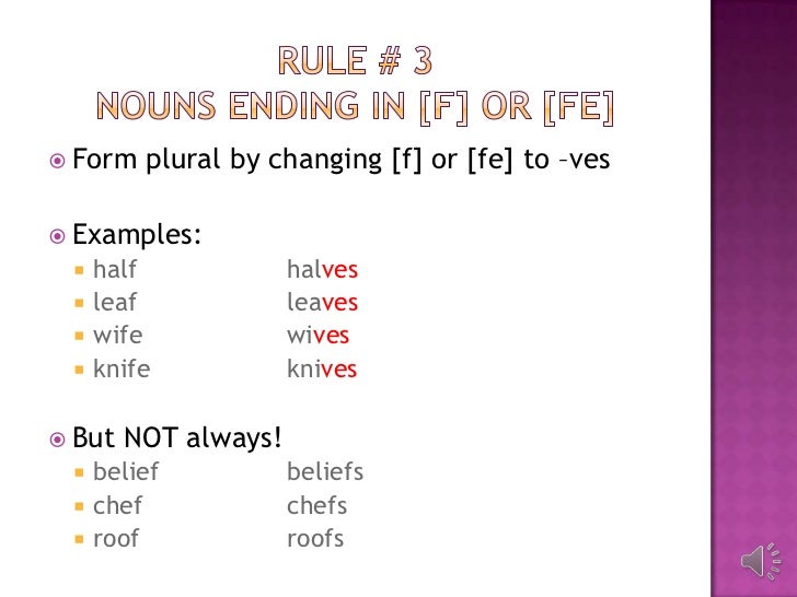 irregular plural nouns example of plural form