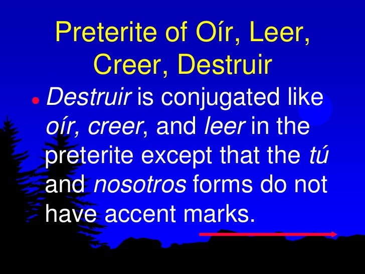 Irregular Preterite Verbs