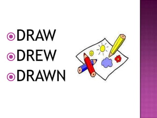 DRAW
DREW
DRAWN
 