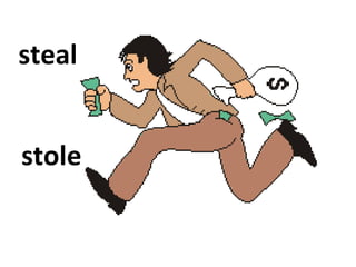Stealed Irregular verb.game