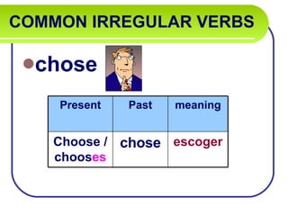Chose Irregular Verbs | PPT
