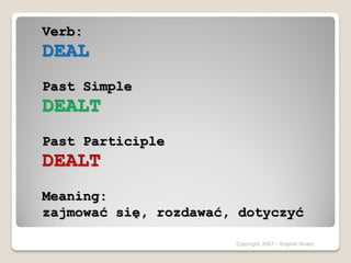 Irregular verbs | PDF