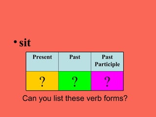 Irregular verbs | PPT