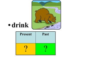 drink ? ? ? Past Participle Past Present 