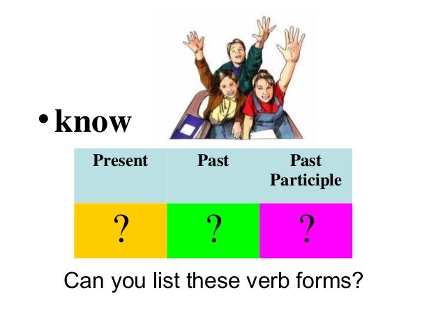 Irregular verbs grammar