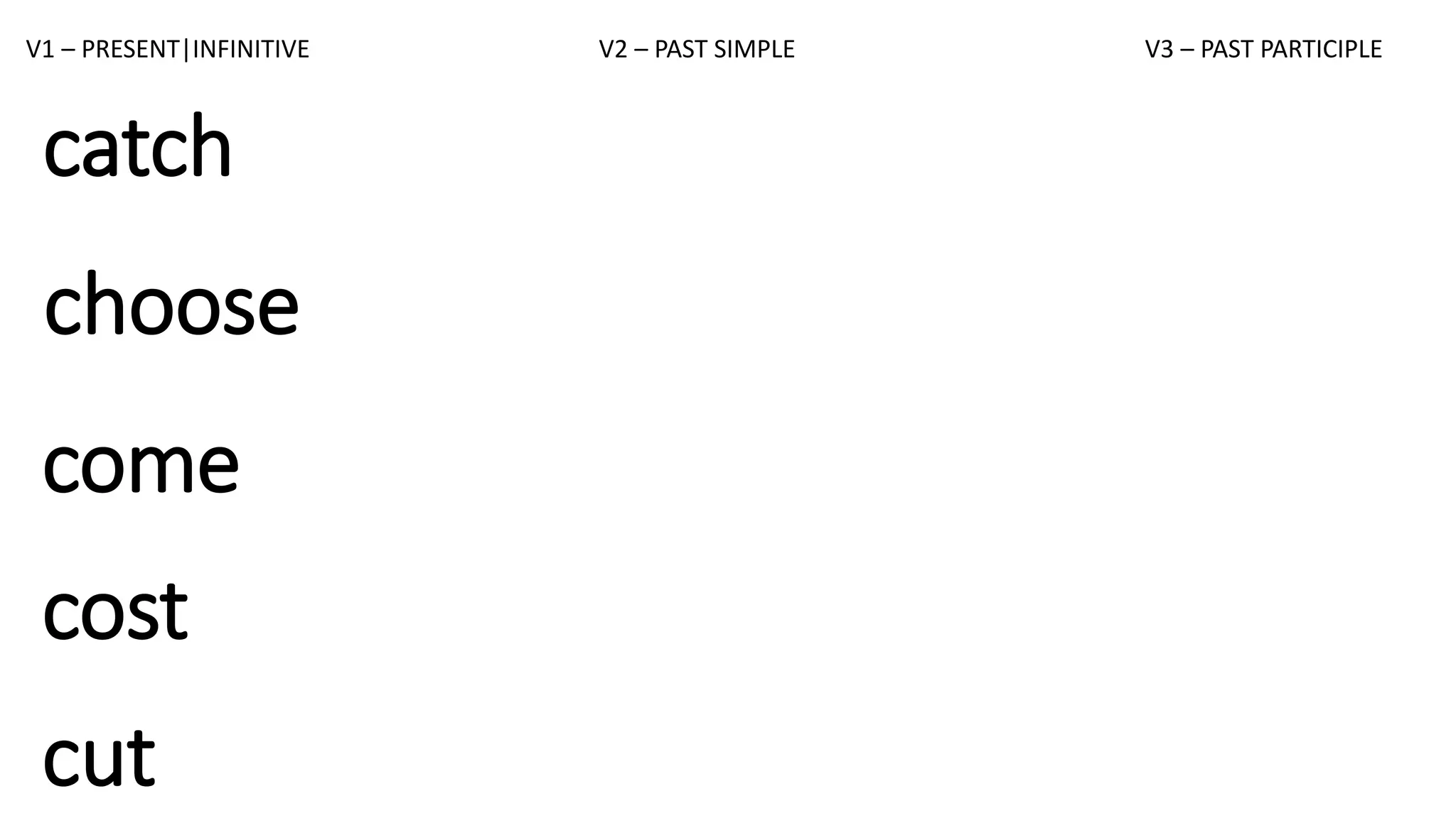 IRREGULAR VERBS INCOMPLETE.pptx