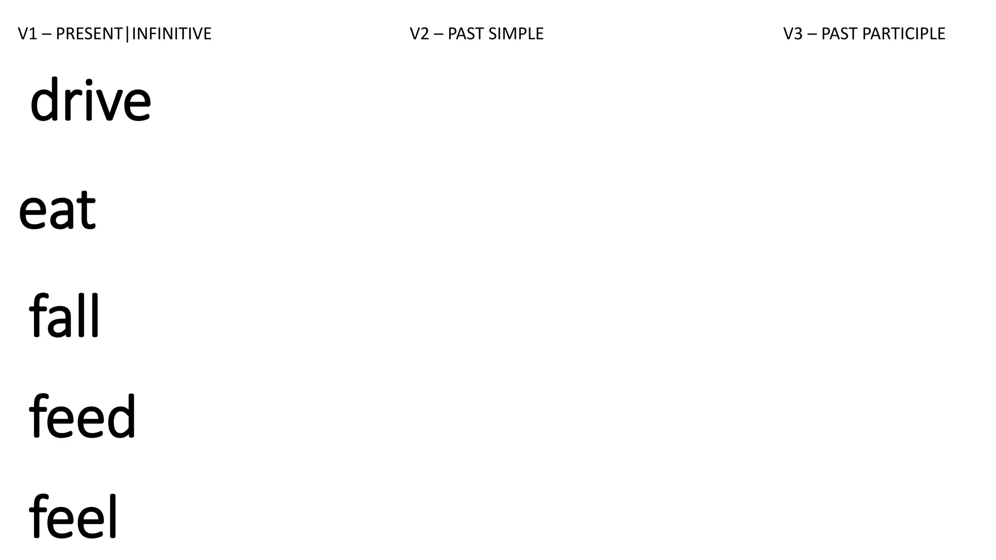 IRREGULAR VERBS INCOMPLETE.pptx