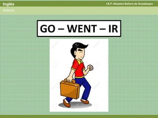 I.E.P «Nuestra Señora de Guadalupe»Inglés
Actions
GO – WENT – IR
 