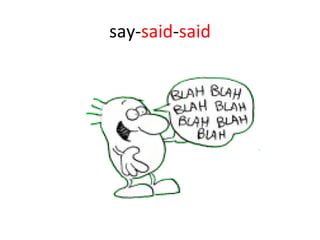 say- said - said 
